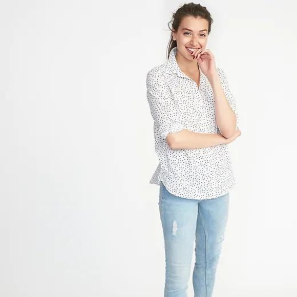 Old Navy Tops - Old Navy Relaxed Printed Classic Shirt for Women